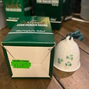 Belleek bell ornament